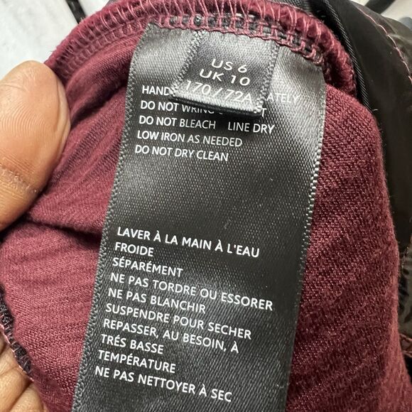 Urban Outfitters Womens Pants Cassidy Burgundy Ribbed Velvet Kick Flare  Size 6 - Picture 12 of 13